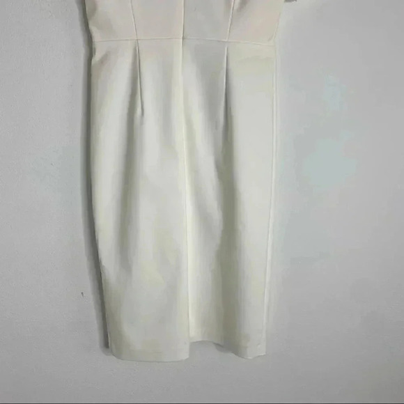 Alex Marie Morgan Button Down White sheath Dress Size 4 - Picture 10 of 10